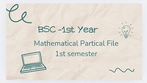 Maths Bsc-1 semester Practical 1 and 2 using scilab #scilab #education #maths