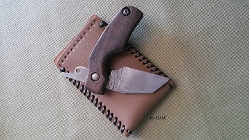 Friction Folding Knife BUILD 2 of 2 - Completed #knifemaking #edc