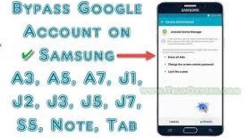 Samsung A5 (6) A510FD Frp Bypass U5 7.0 Note 5 Without PC N920C