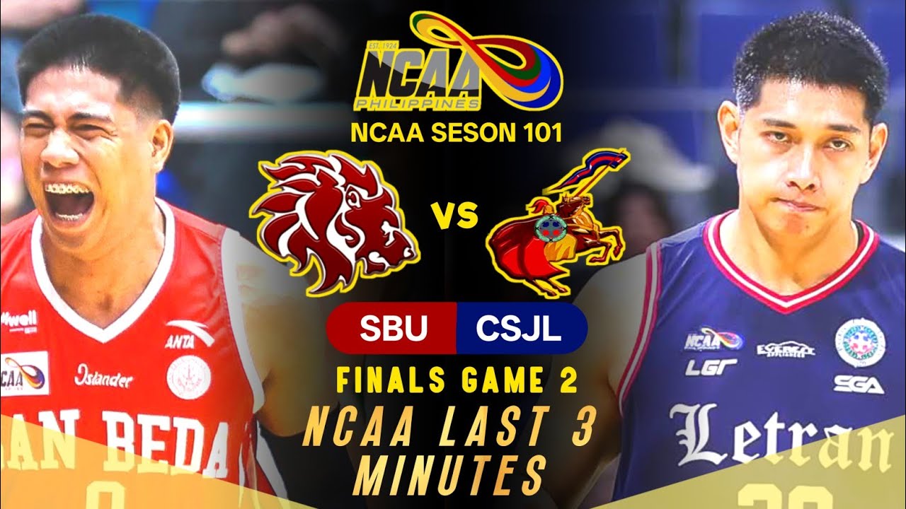 NCAA LAST 3 MINUTES FINALS GAME 2: SAN BEDA VS LETRAN | DECEMBER 13 ...