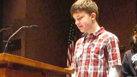 Connor Skalitzky - Autism Awareness speech at Seve...
