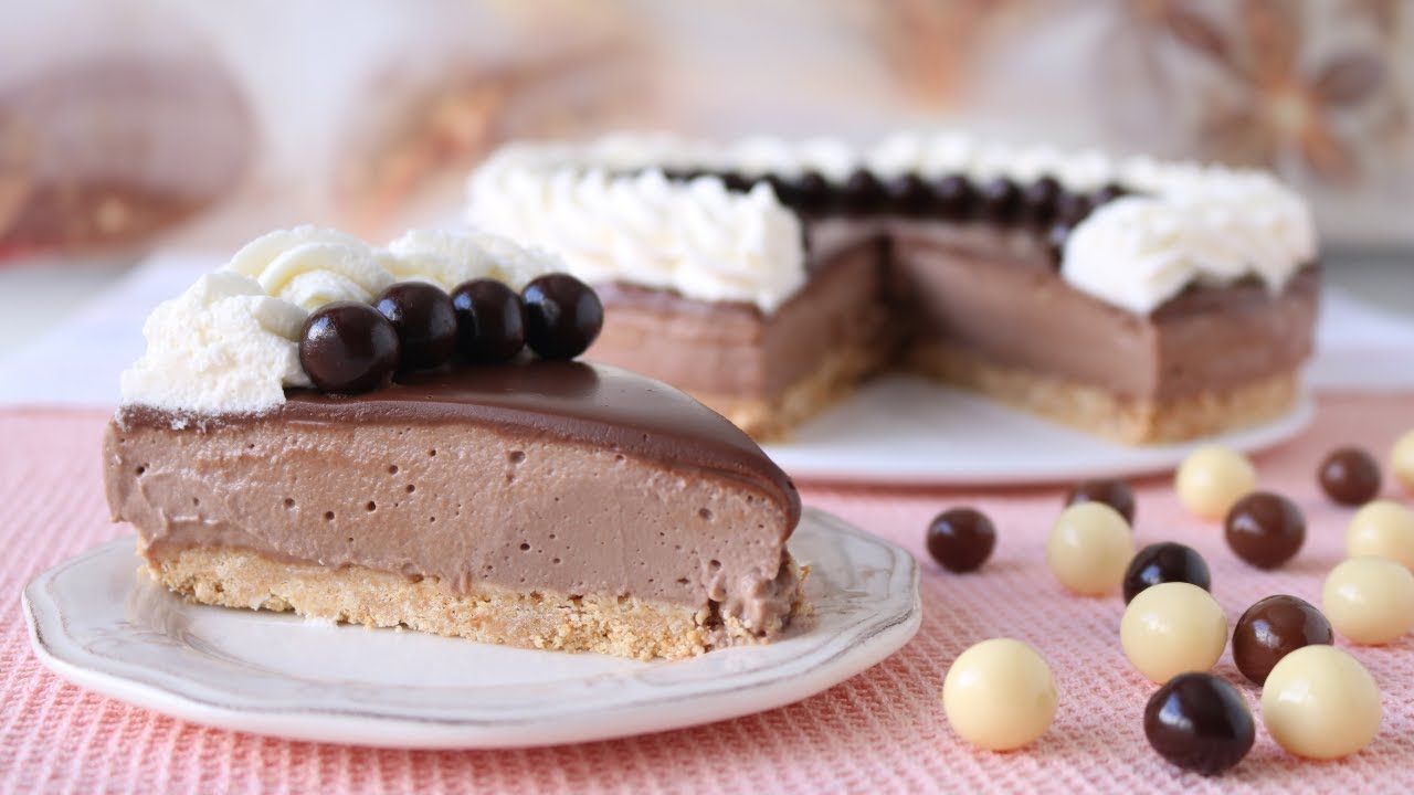 TARTA de petit suisse de CHOCOLATE Sin Horno ¡¡Mira que pocos ingredientes necesitas!!