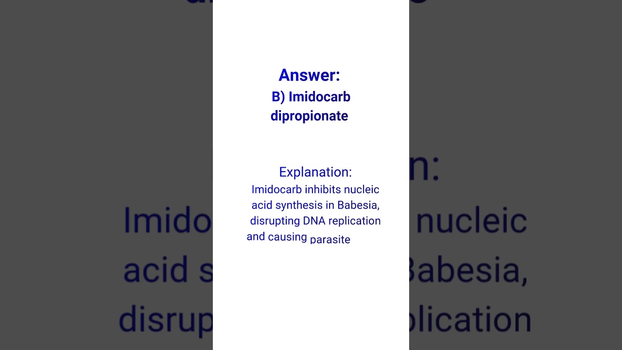 VET KNOWLEDGE QUIZ- MEDICINE