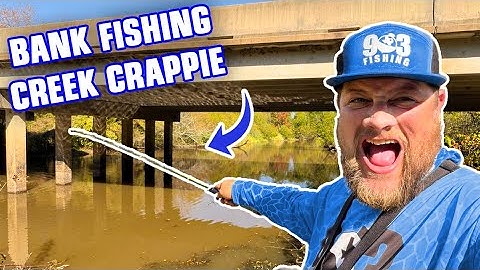 HOW TO MAKE CREEK CRAPPIE BITE‼️ BANK CREEK CRAPPIE FISHING 2025‼️