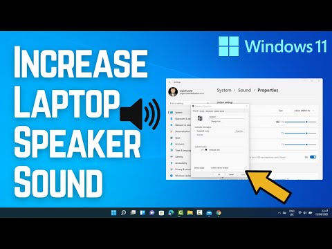 How to Increase the Volume of your laptop’s Speakers on Windows 11