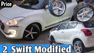 Maruti Suzuki (दो एकसाथ) Swift Modified Aftermarket Alloy Wheels Price /Gaurav India