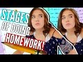 The stages of doing homework  backtoschoolwithcic  cicily boone