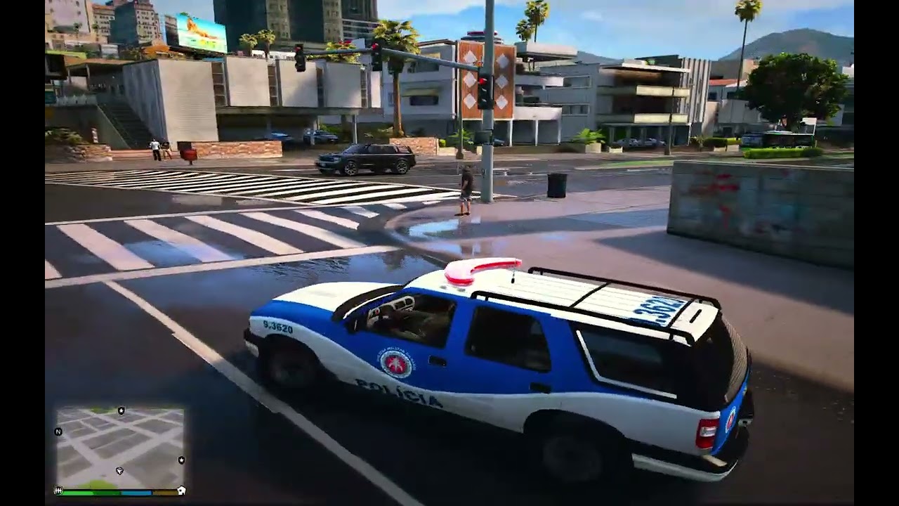 GTA V LSPD PATRULHAMENTO COM A BLAZER ANTIGA PMBA