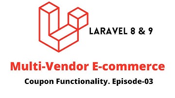#coupon Multivendor Ecommerce in Laravel 8. Part 30. Coupon Functionality Ep-03. Apply Coupon.