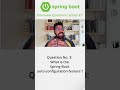 Question No. 3: What is the Spring Boot auto-configuration feature? #springboot #shortvideo #shorts