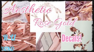 AESTHETIC Rose Gold Decals ||welcome to bloxburg|| ♡ CloudyyRainbow AESTHETIC Rose Gold Decals ||welcome to bloxburg|| ♡ CloudyyRainbow