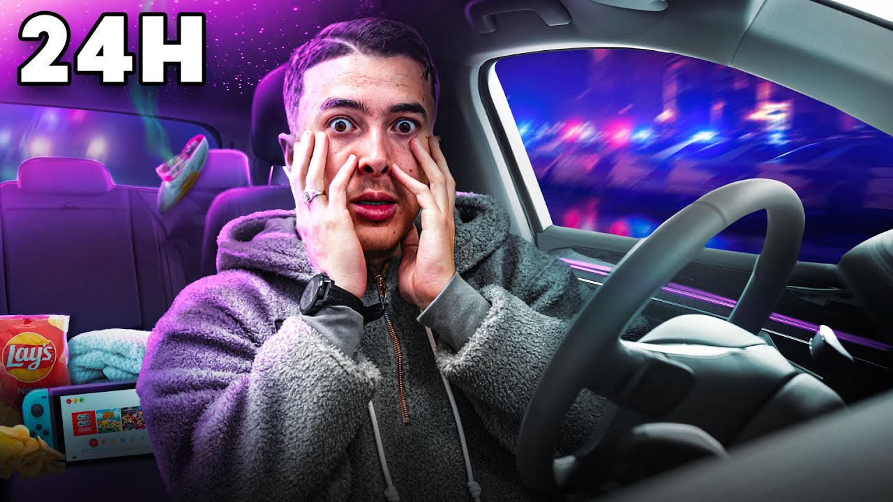 24H DANS MA VOITURE ! (c'était un bordel😅)