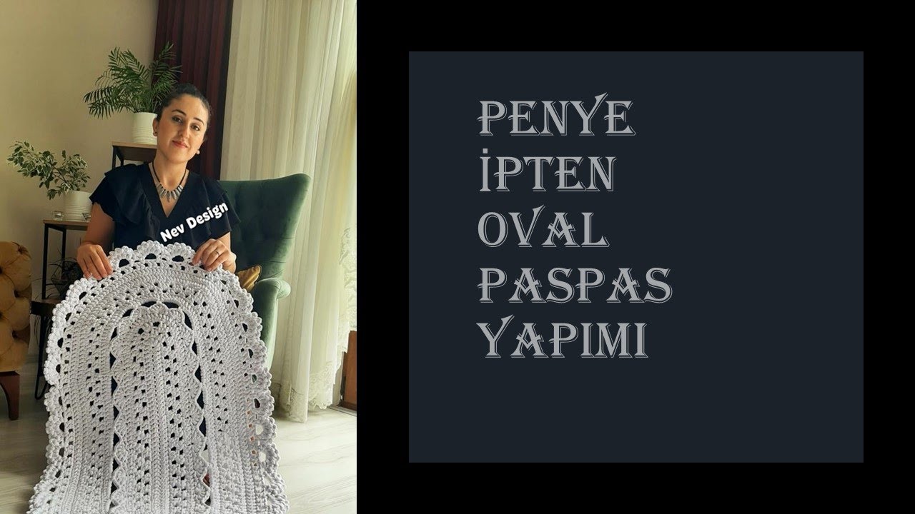 Penye İpten Oval Paspas yapımı ( oval paspasın ölçüsünü nasıl ayarlıyorum hepsi bu videoda)
