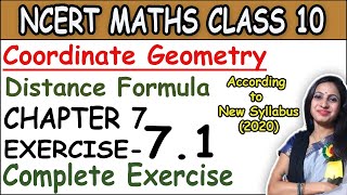 CLASS 10th Mathematics CHAPTER 7 COORDINATE GEOMETRY EXERCISE 7.1 NCERT SOLUTIONS | EX 7.1 CLASS 10