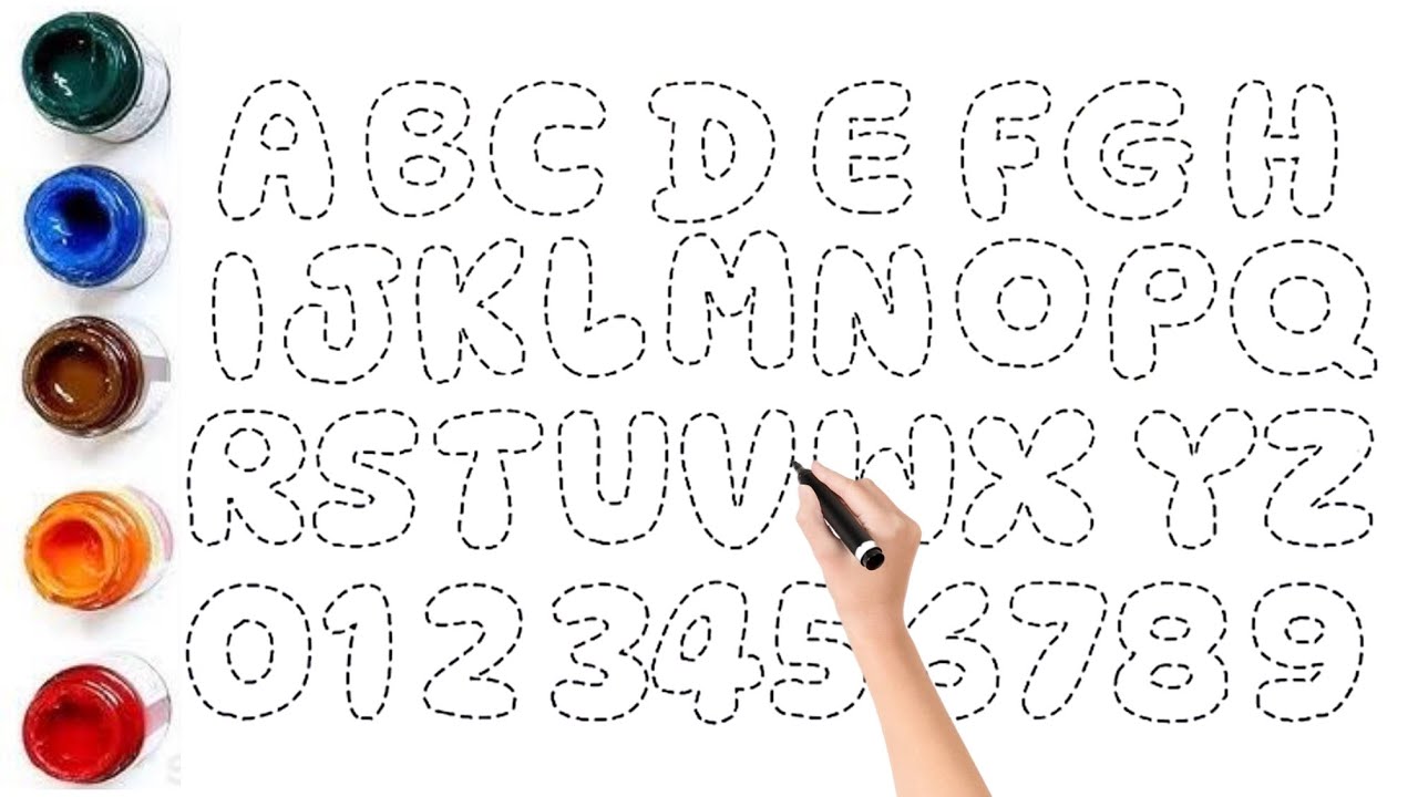 Kids Learn to Draw & Paint Alphabet Capital Letters A to Z | ABC ...