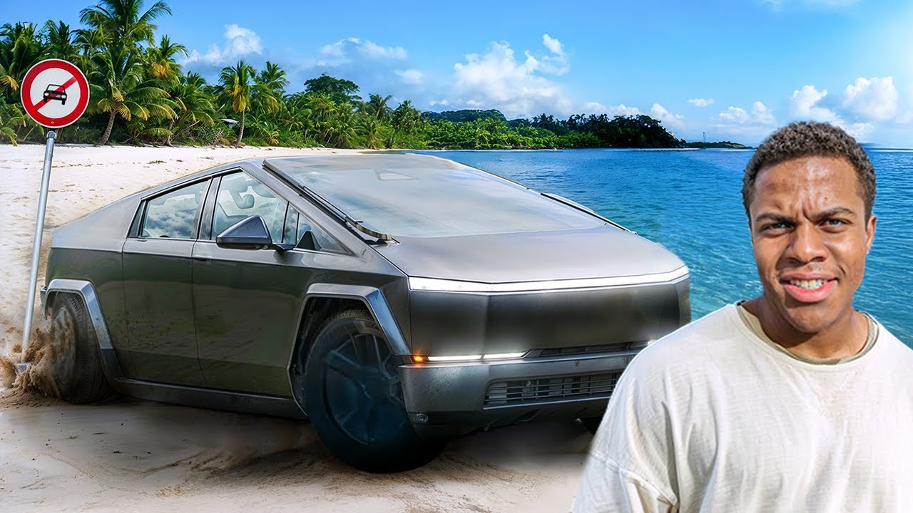 Taking My Tesla Cybertruck on the Beach - YouTube
