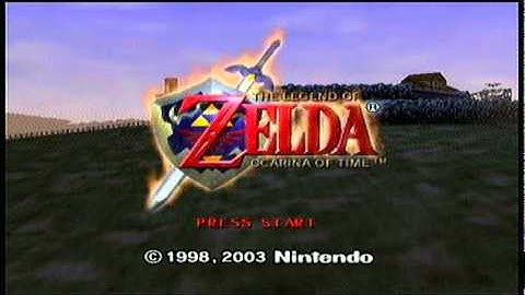THE LEGEND OF ZELDA OCARINA OF TIME GAMECUBE OPENING INTRO