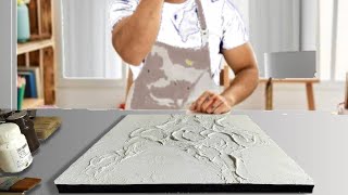 Mastering Textured Art on Canvas / Painting Tutorial for Beginners Step by Step / Abstract Acrylics