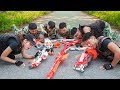 LTT Game Nerf War : Winter Warriors SEAL X Nerf Guns Fight Bandits In The Wilderness