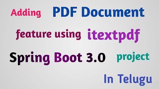 Spring Boot Tutorial project part-3 | Send mail with Pdf Document attachment | Thiru Academy