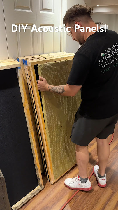 Easy DIY Acoustic Panels! How To! #diy #music #studio