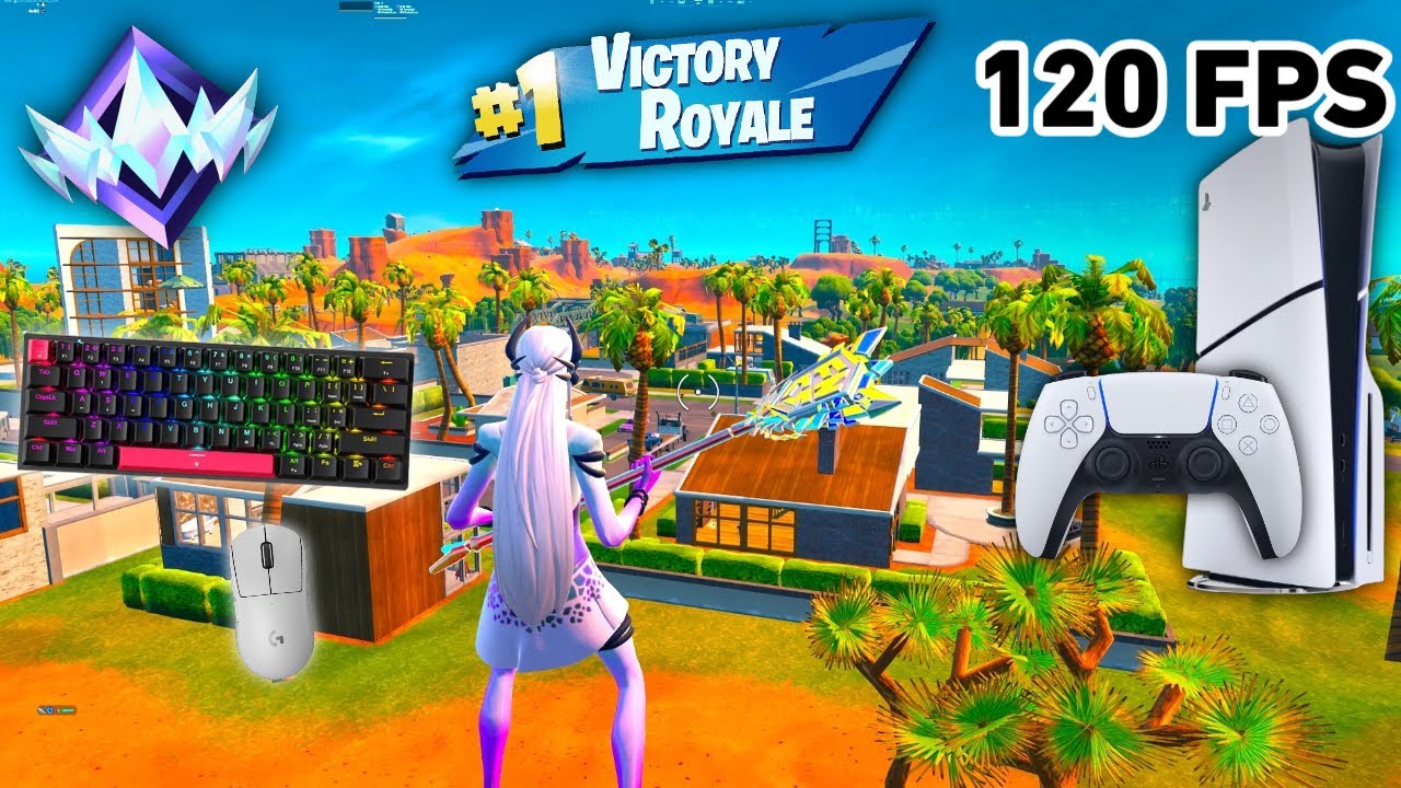 Fortnite Unreal Ranked Reload On PS5 Slim | Keyboard & Mouse Gameplay | 120 FPS | 4K