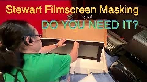 Stewart Filmscreen | Masking Panels for Front Projection : Needed?