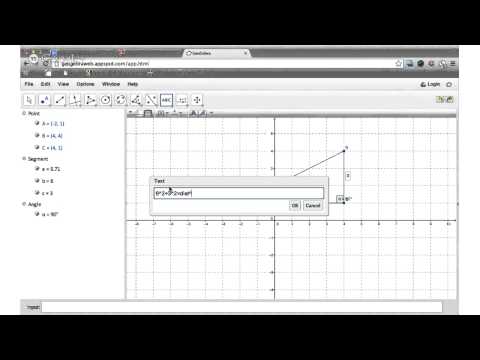 Diagonal Distance in Geogebra