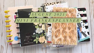 August 2021 Mini Frankenplanner Setup And A PLan With Me
