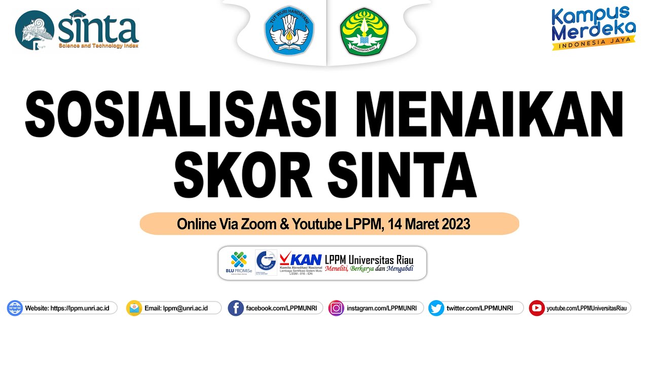 Sosialisasi Menaikan Skor SINTA