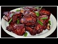 Costillas de res  rojas al horno -  Comida China