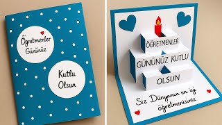 Öğretmenler Günü Hediyesi Yapımı Hediye Kartı Nasıl Yapılır