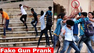 Fake Gun Prank In Public Unique Style  Prank In India  Ar Prank