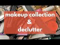 makeup collection & declutter