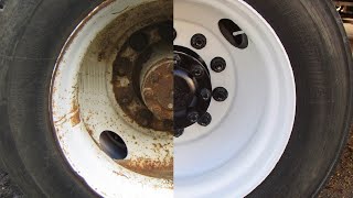 Painting Truck Bus & Trailer Wheels with Tire Mask