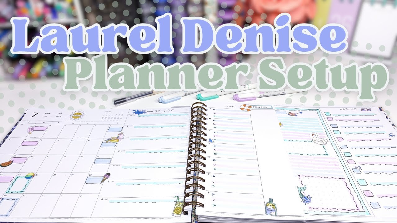 How i ll be using my new laurel denise planner in 2024 planner setup