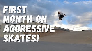 1st First Month Aggressive Inline Skating Progress (one month rollerblading progression)