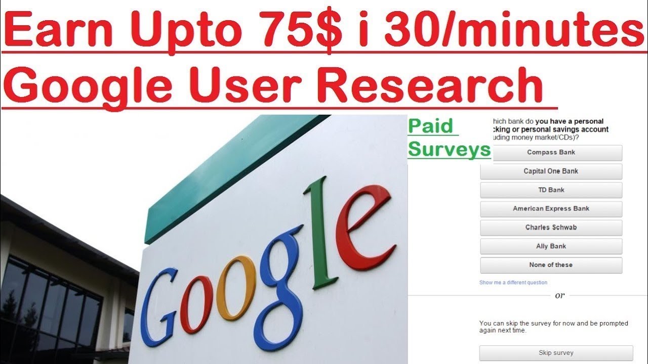 How To Earn 75 Per Hour From Google User research Program Online Work