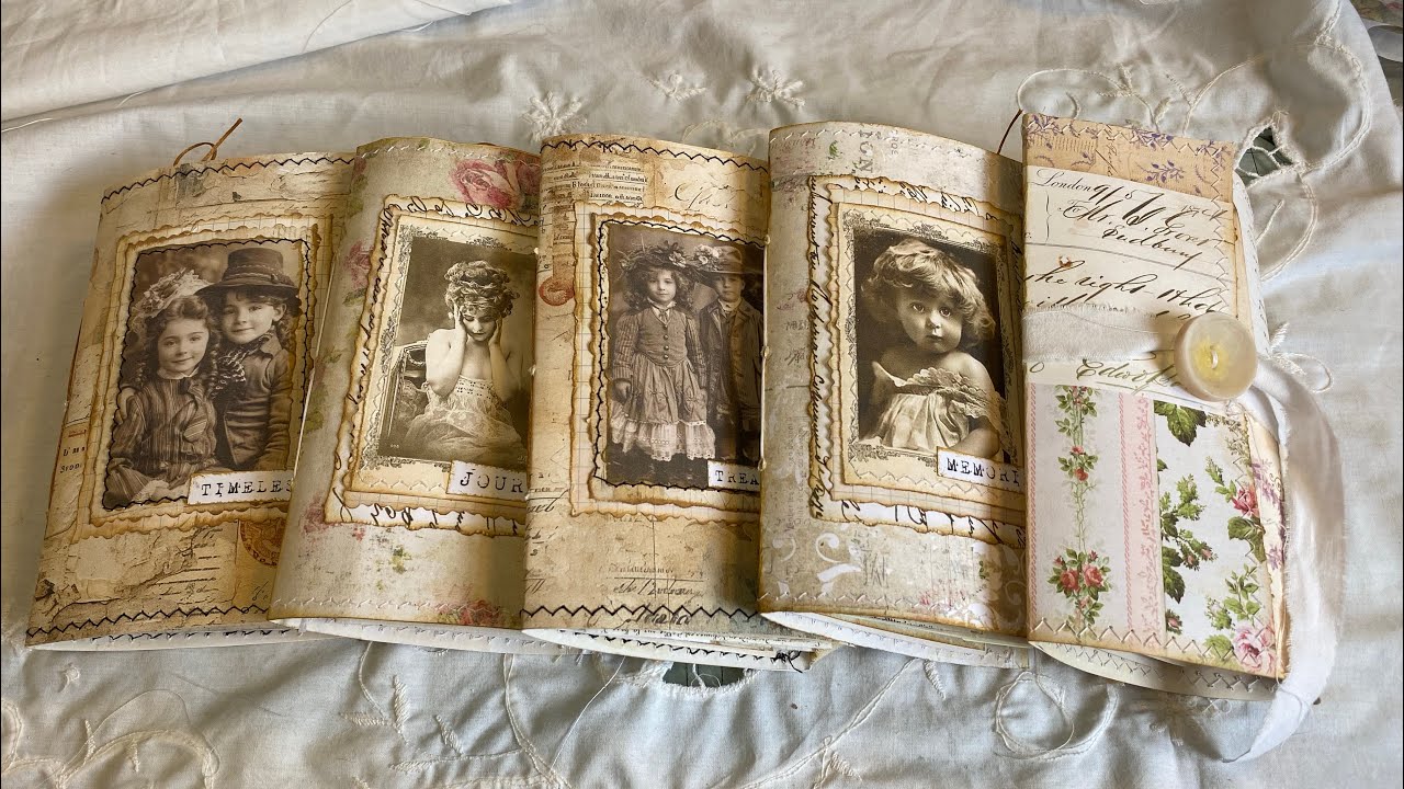 4 x Mini junk journals - 20% off link below