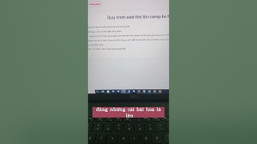 Quy Trình Add Thẻ Lên Camp Không Hold Die 792