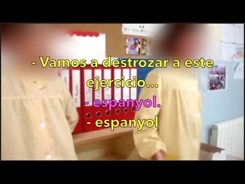 Espeluznante clase de odio a "Espanya" en un cole de Cambrils