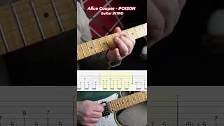 #Tutorial Alice Cooper - POISON Guitar Intro #guitar #guitarlesson #guitartutorial