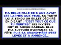 Ma belle-fille a eu les larmes aux yeux car sa tante lui a donné un dollar déchiré.