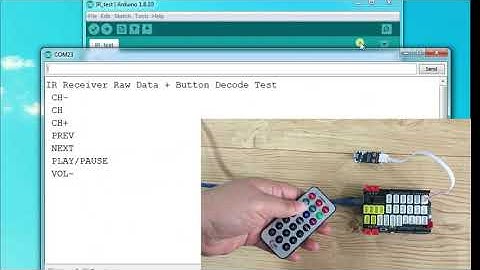 OSOYOO PnP Starter Kit for Arduino Lesson 21: IR Remote Control test
