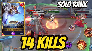 HAYATE SOLO RANK 14 KILLS BEST BUILD | AoV | 傳說對決 | RoV | Liên Quân Mobile