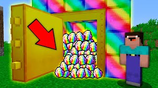 Minecraft NOOB vs PRO: WHY NOOB BUILD THIS SUPER RAINBOW BUNKER? Challenge 100% trolling
