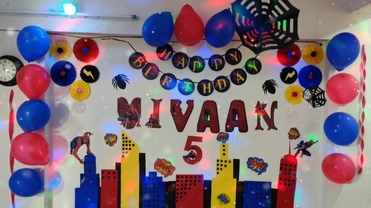 Handmade theme birthday party decoration ideas at home at low cost