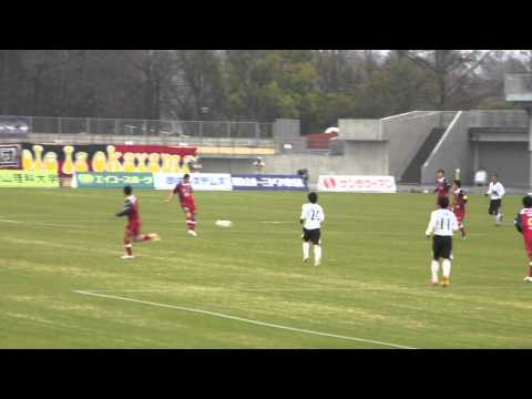 2012 J2 第1節 ファジアーノ岡山 植田選手のオーバーラップ
