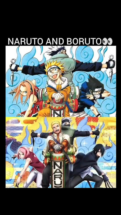 DIFFERENCE BETWEEN NARUTO AND BORUTO 👀#naruto #boruto #anime #sasuke #kakashi #sakura