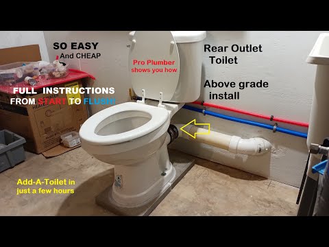 Rough Plumbing For Rear Discharge Toilet